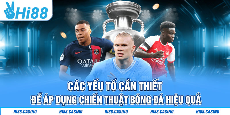 Các yếu tố cần thiết để áp dụng chiến thuật bóng đá hiệu quả